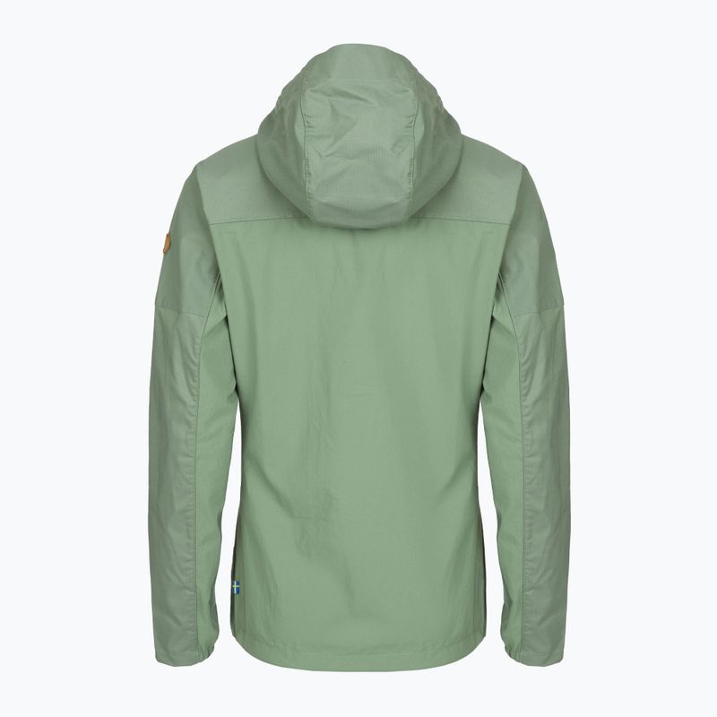 Women's wind jacket Fjällräven Abisko Midsummer jade green/ patina green 2