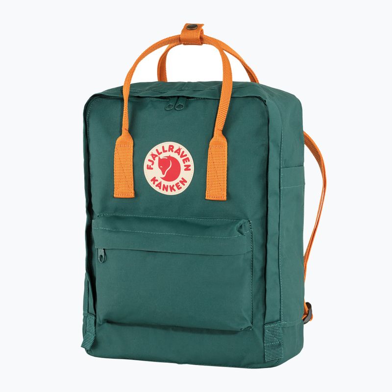 Fjällräven Kanken 16 l hiking backpack arctic green/spicy orange 2
