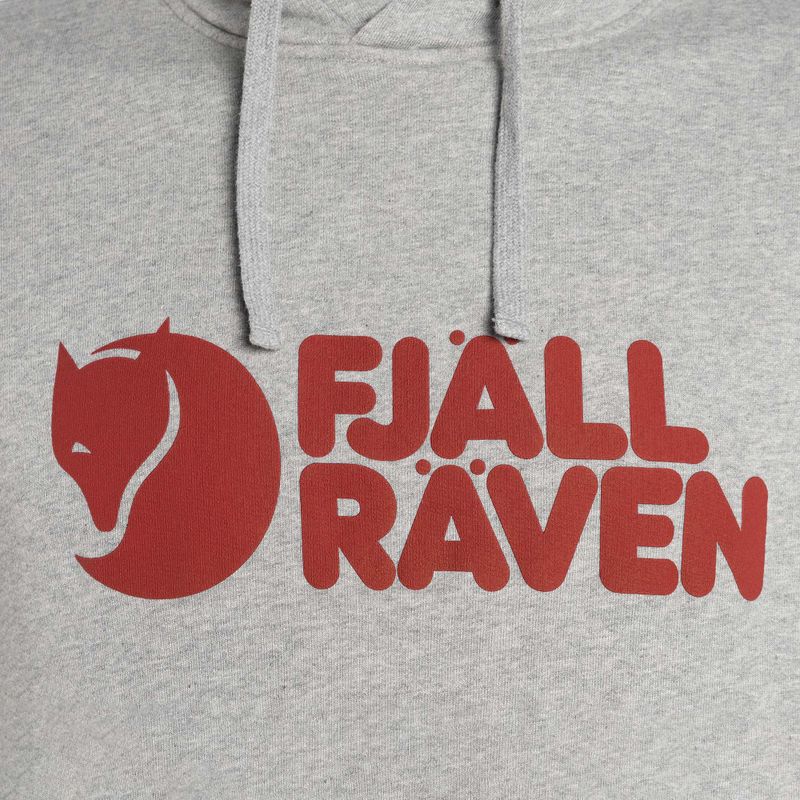 Men's trekking sweatshirt Fjällräven Logo Hoodie grey F84144 3