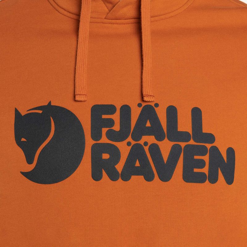 Men's trekking sweatshirt Fjällräven Logo Hoodie brown F84144 3