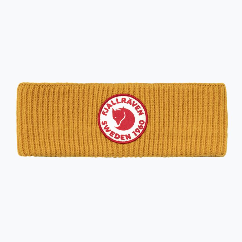 Fjällräven headband 1960 Logo mustard yellow 2