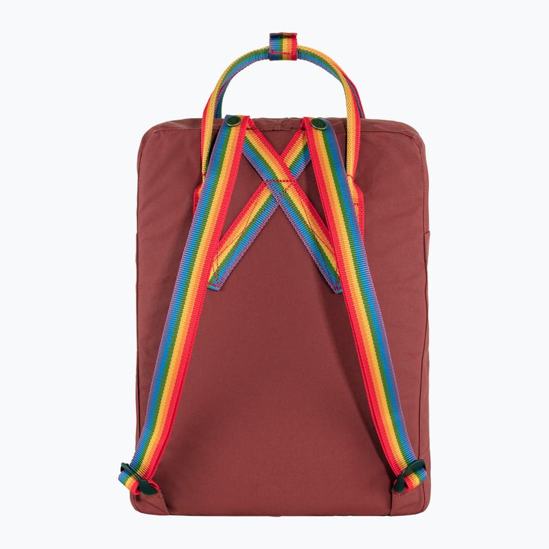 Fjällräven Kanken Rainbow 16 l ox red/rainbow pattern urban backpack 3