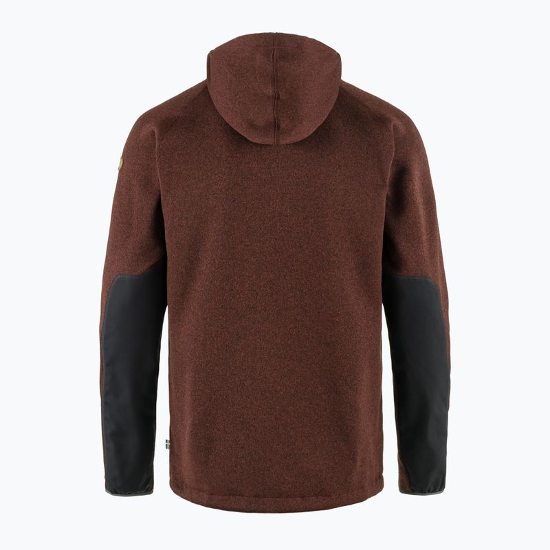 Men's Fjällräven Övik Fleece Hoodie autumn leaf 2