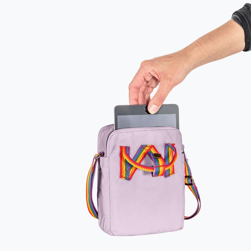 Fjällräven Kanken Rainbow Sling 2.5 l pastel lavender/ rainbow 5