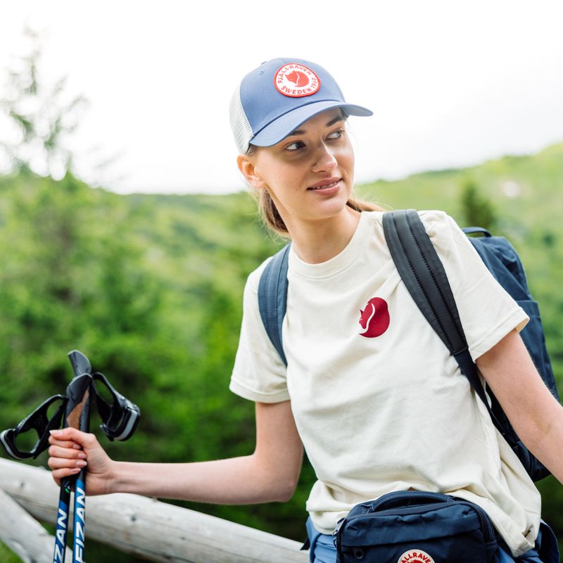 Women's trekking t-shirt Fjällräven Fox Boxy Logo white F87153 3