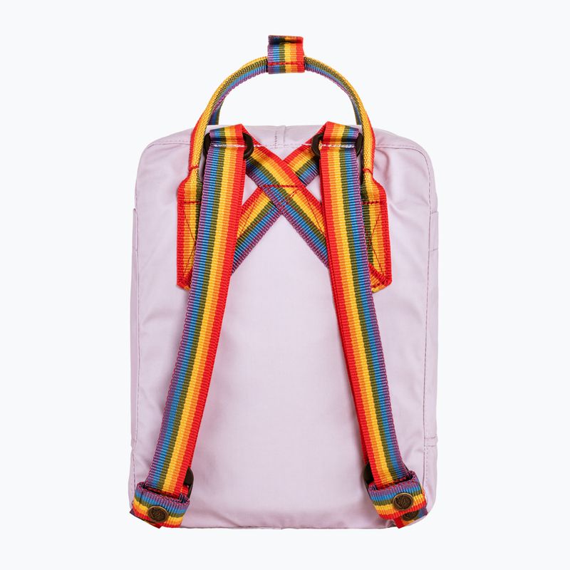 Urban backpack Fjällräven Kanken Rainbow Mini 7 l pastel lavender/rainbow pattern 3