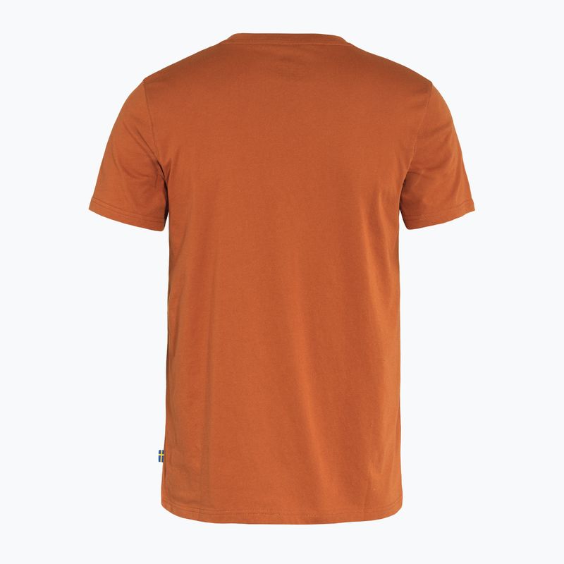 Men's Fjällräven Logo trekking t-shirt brown F87310 2