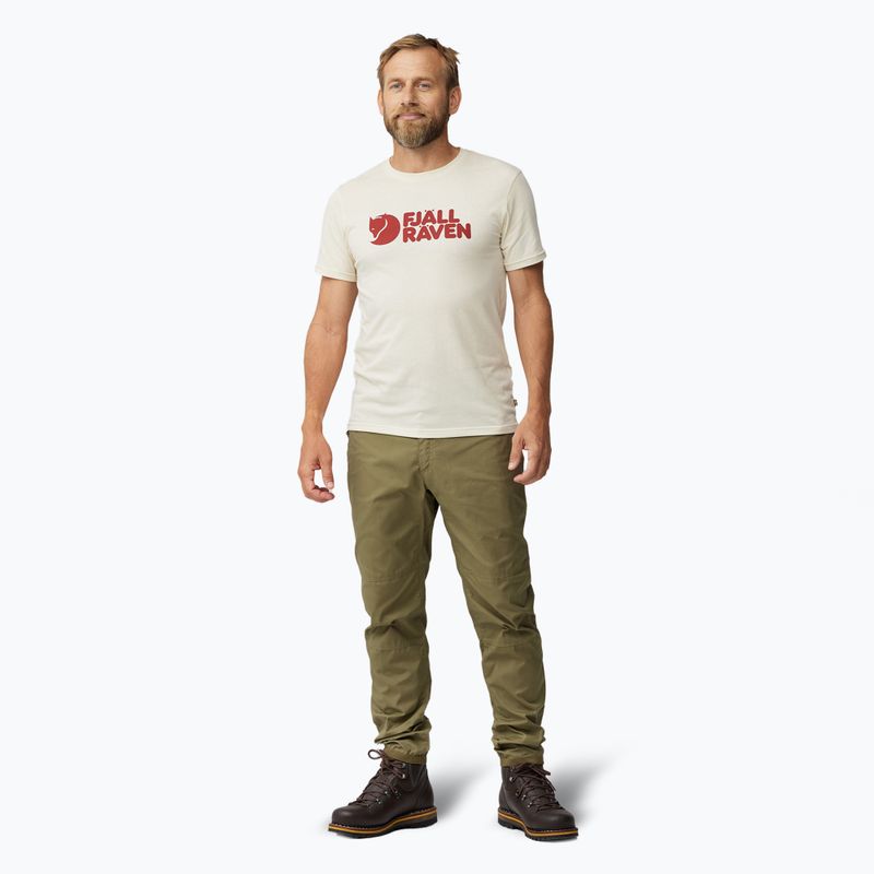 Fjällräven men's t-shirt Logo chalk white 2