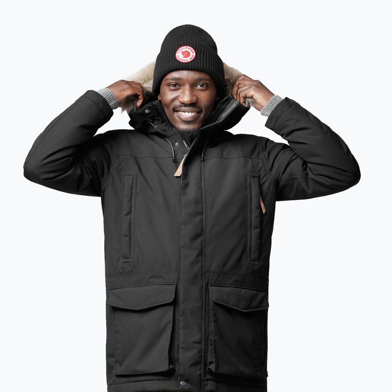 Men's winter jacket Fjällräven Nuuk Lite Parka 550 black