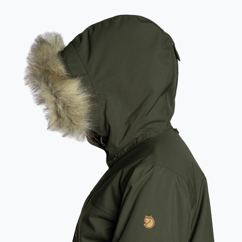 Women's winter jacket Fjällräven Nuuk Lite Parka 662 deep forest 3