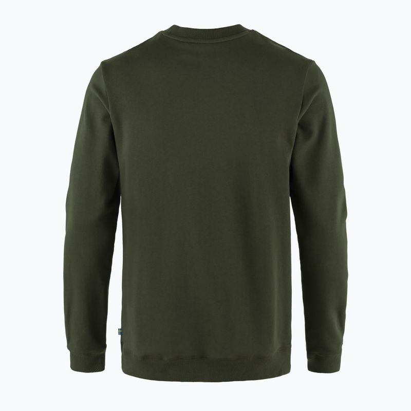 Men's Fjällräven 1960 Logo Badge Sweater deep forest 2