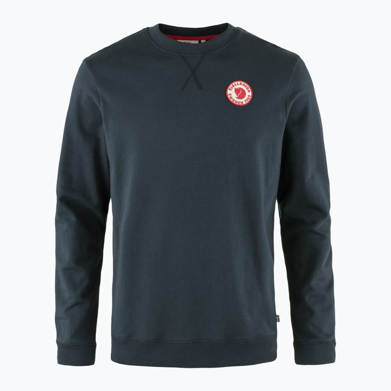 Men's trekking sweatshirt Fjällräven 1960 Logo Badge Sweater 555 dark navy 4