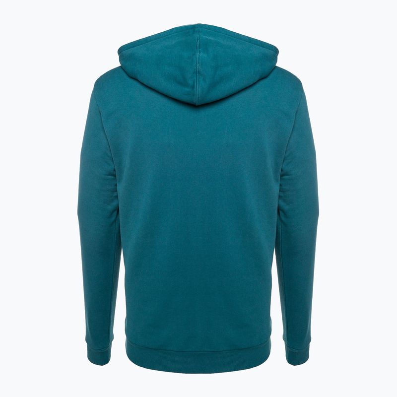 Men's trekking sweatshirt Fjällräven Logo Hoodie deep sea 2
