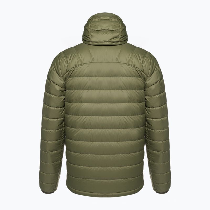 Men's Fjällräven Expedition Pack Down Hoodie green/mustard yellow down jacket 2