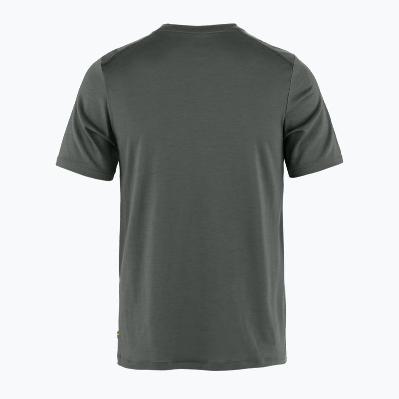 Men's T-shirt Fjällräven Abisko Wool Classic basalt 2