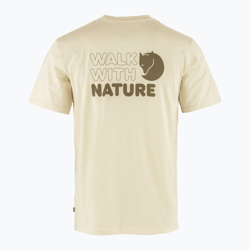 Men's T-shirt Fjällräven Walk With Nature chalk white 2