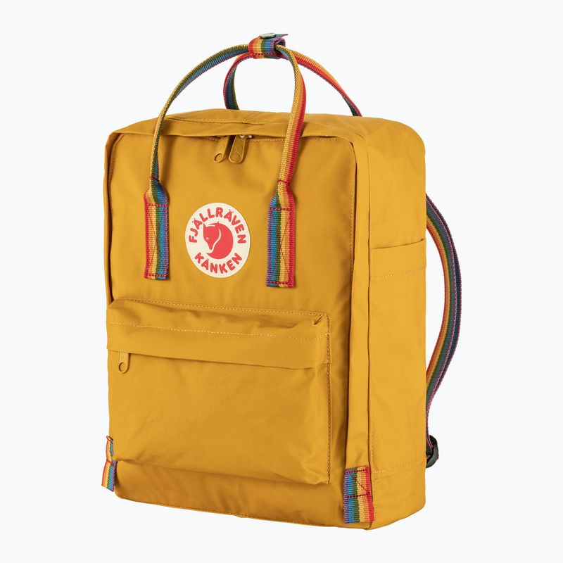 Fjällräven Kanken Rainbow 16 l ochre/rainbow pattern urban backpack 2