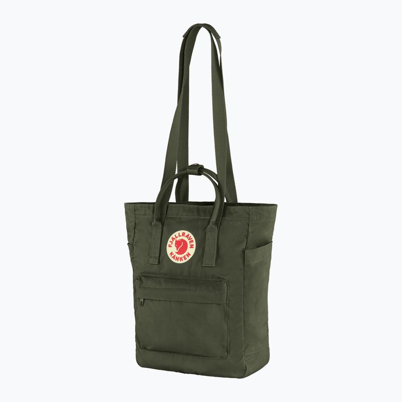 2-in-1 bag Fjällräven Kanken Totepack 14 l deep forest 3