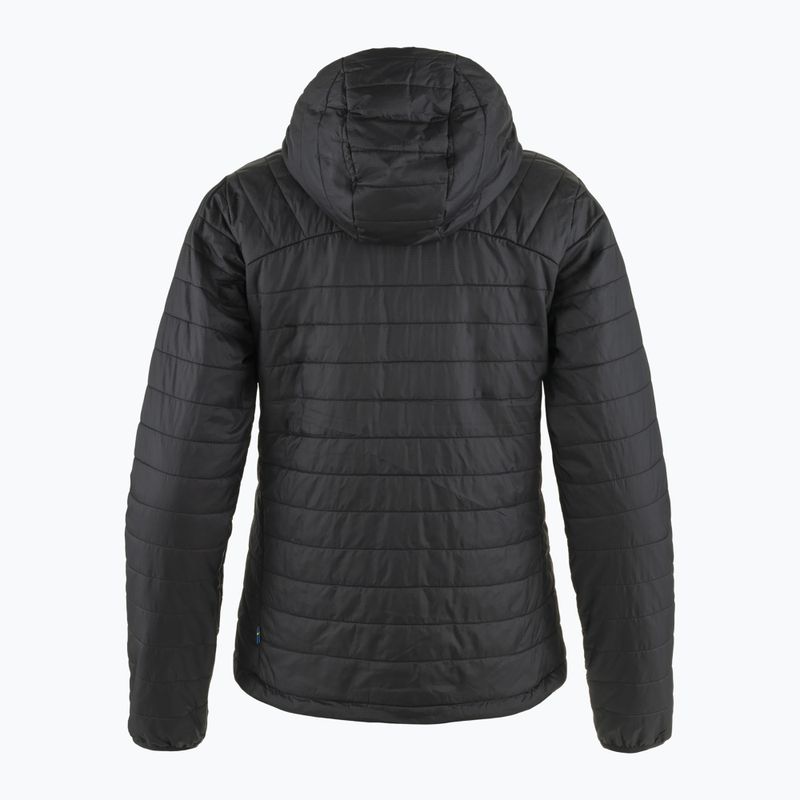 Women's down jacket Fjällräven Expedition X-lätt Hoodie black 2