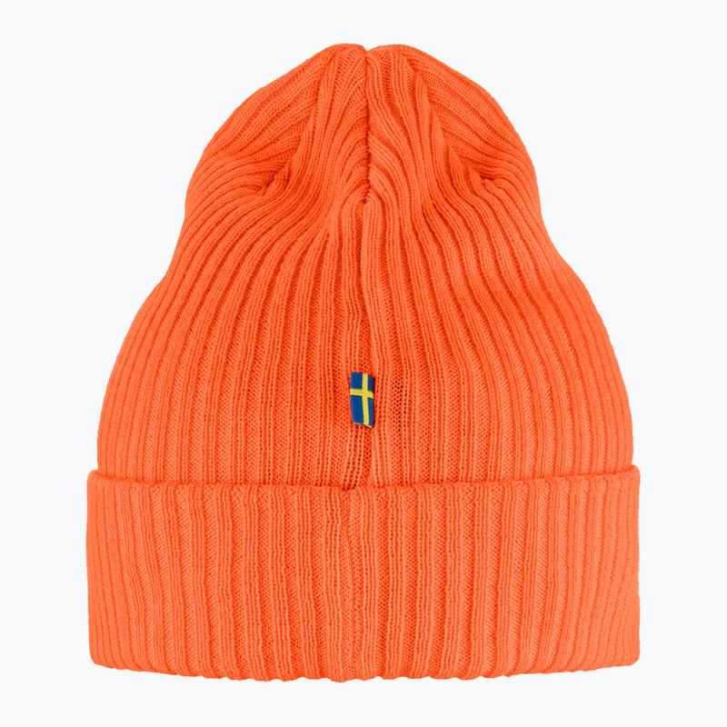 Winter hat Fjällräven Rib Hat safety orange 3