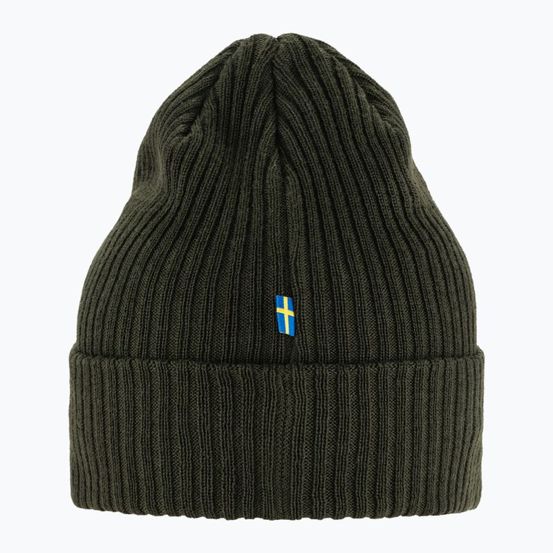 Winter hat Fjällräven Rib Hat deep forest 3