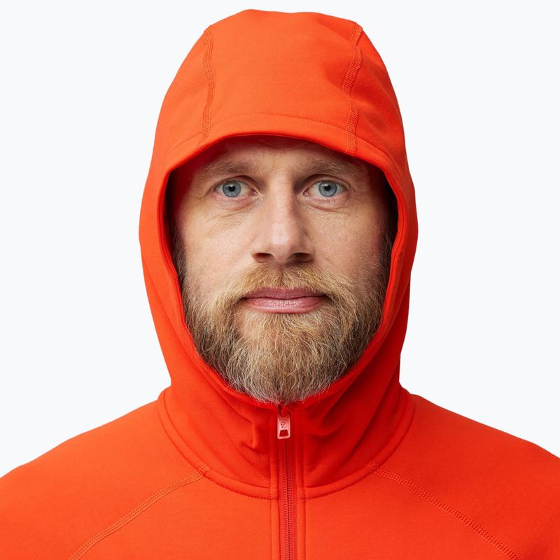 Men's trekking jacket Fjällräven Expedition Fleece Hoodie flame orange 6