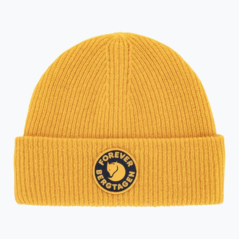 Winter hat Fjällräven Bergtagen Forever Wool mustard yellow 3