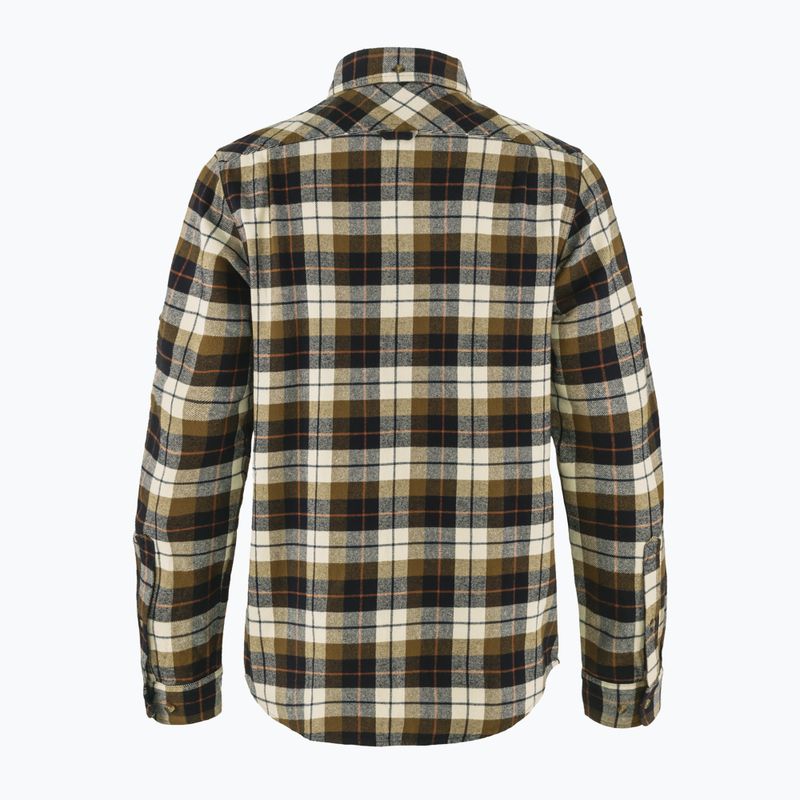 Men's shirt Fjällräven Singi Heavy Flannel chalk white/dark navy 2