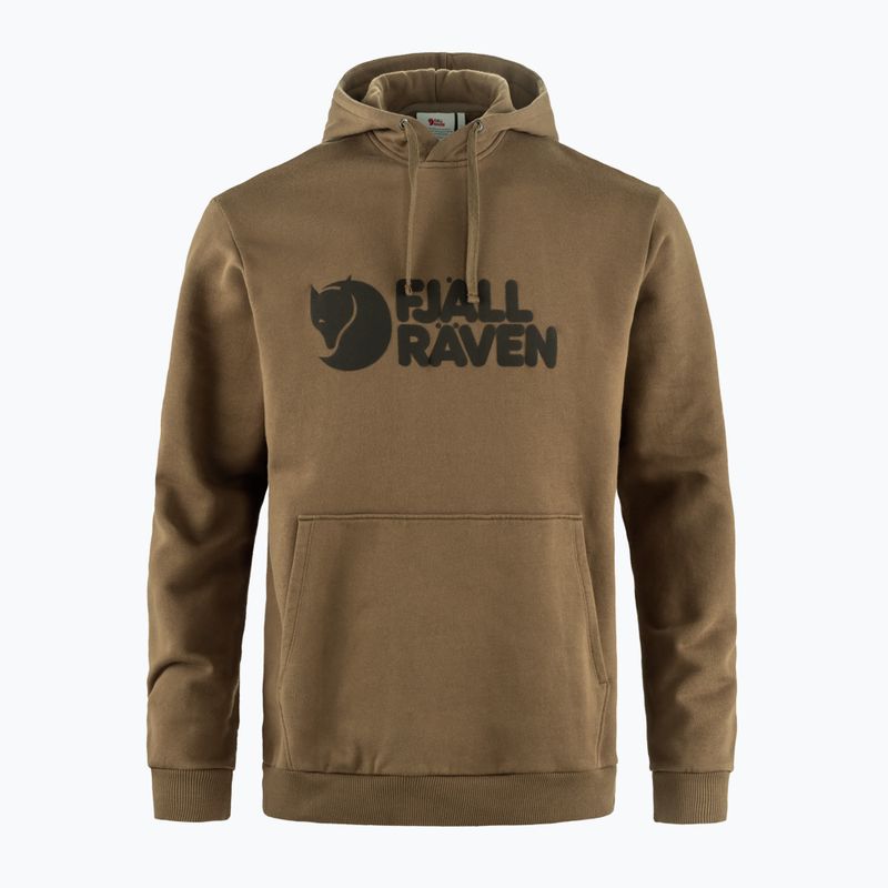 Men's Fjällräven Logo Hoodie wood brown