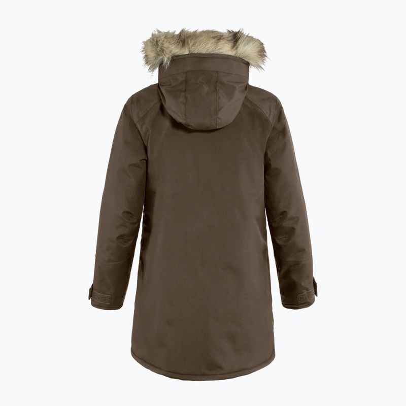 Women's insulated coat Fjällräven Nuuk Parka dark oak 2