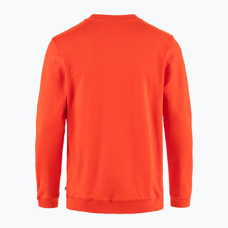 Men's Fjällräven 1960 Logo Badge Sweater flame orange 2