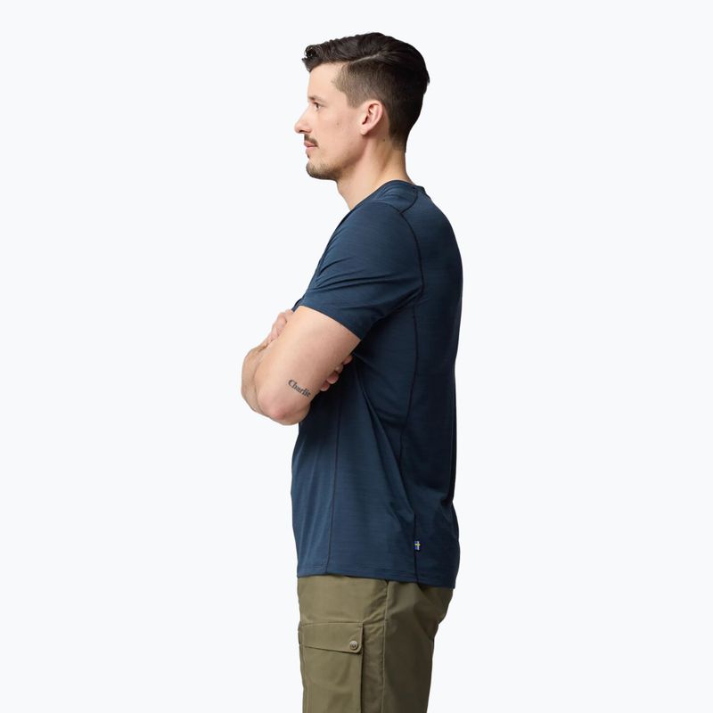 Men's trekking shirt Fjällräven Abisko Lite dark navy 4