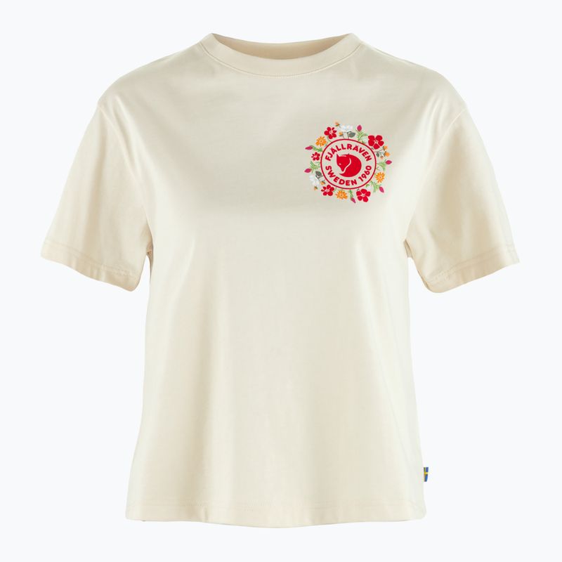 Women's T-shirt FjällrävenFjällblomster Logo chalk white