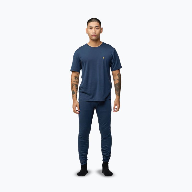 Men's leggings Fjällräven Bergtagen Merino 190 Long John mountain blue 2