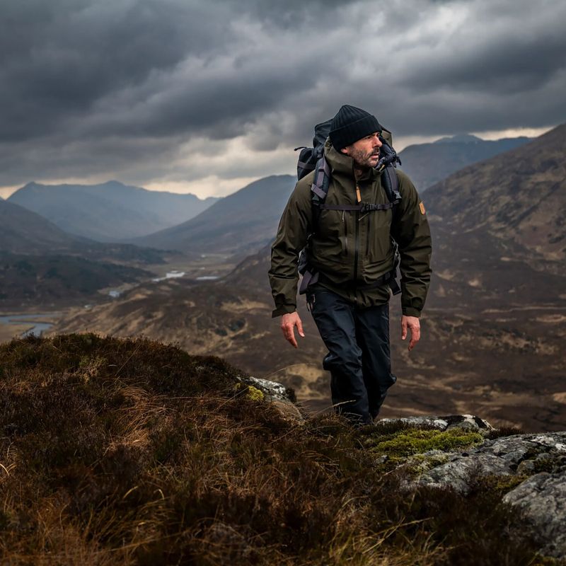 Men's wind jacket Fjällräven Keb GTX deep forest 3