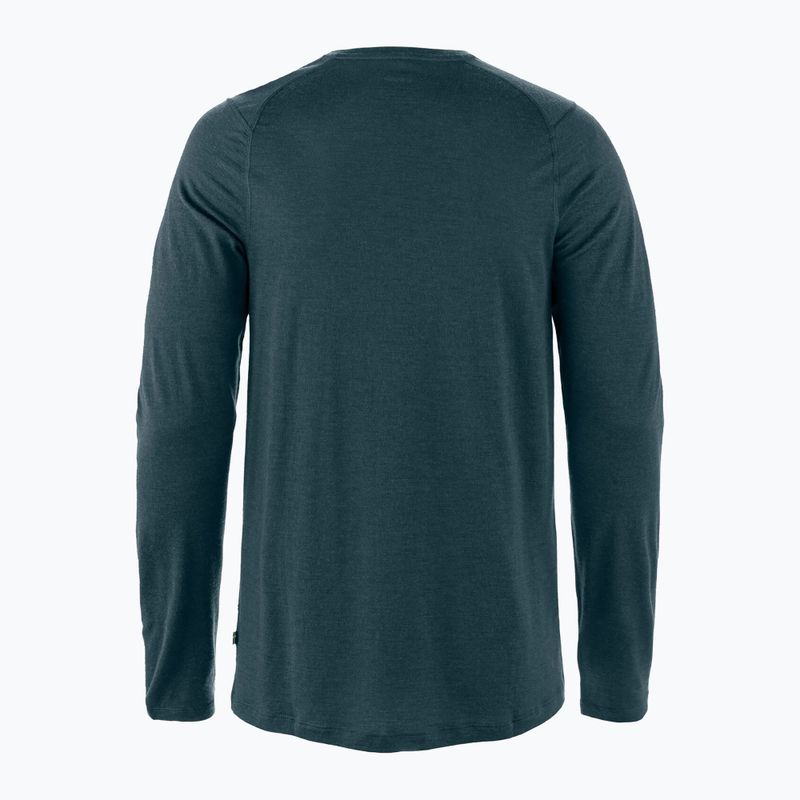 Men's trekking longsleeve Fjällräven Bergtagen Merino mountain blue 2