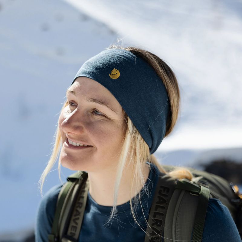 Headband Fjällräven Bergtagen Merino mountain blue 8