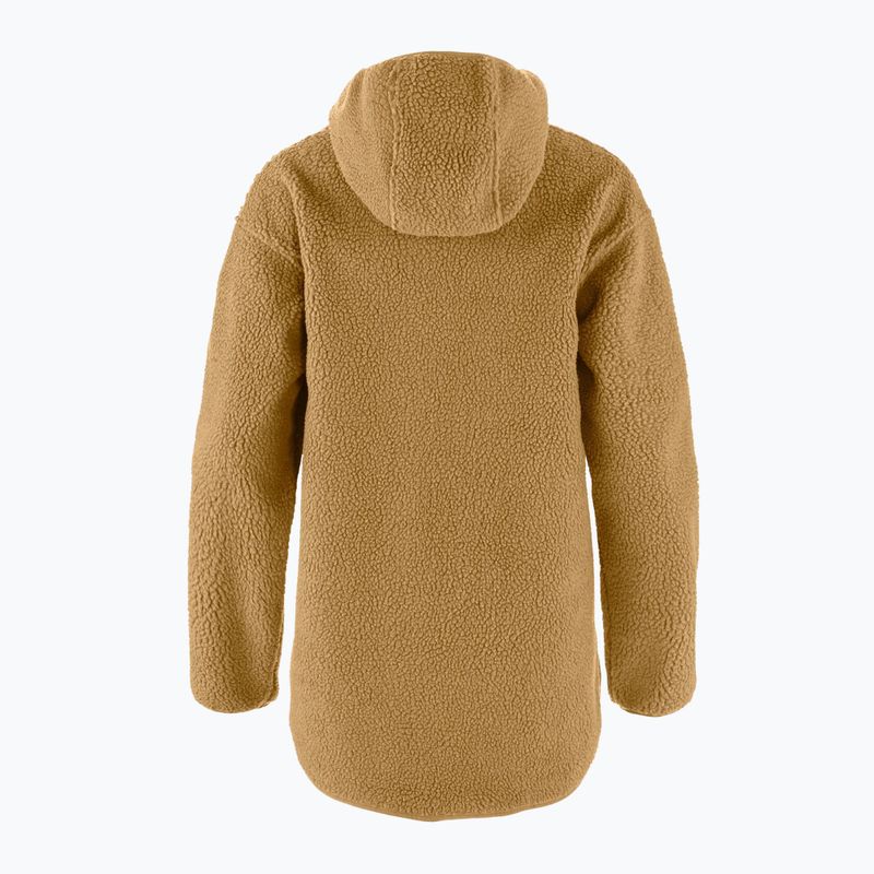 Women's sweatshirt Fjällräven Vardag Pile Fleece Long buckwheat brown 10