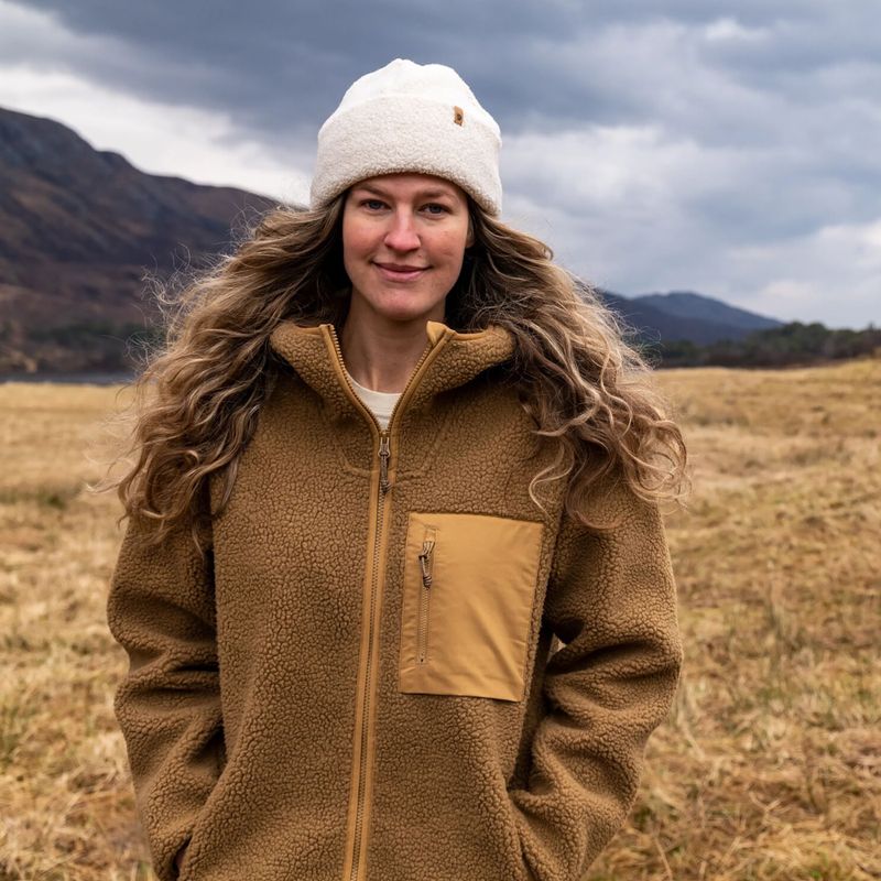 Women's sweatshirt Fjällräven Vardag Pile Fleece Long buckwheat brown 11