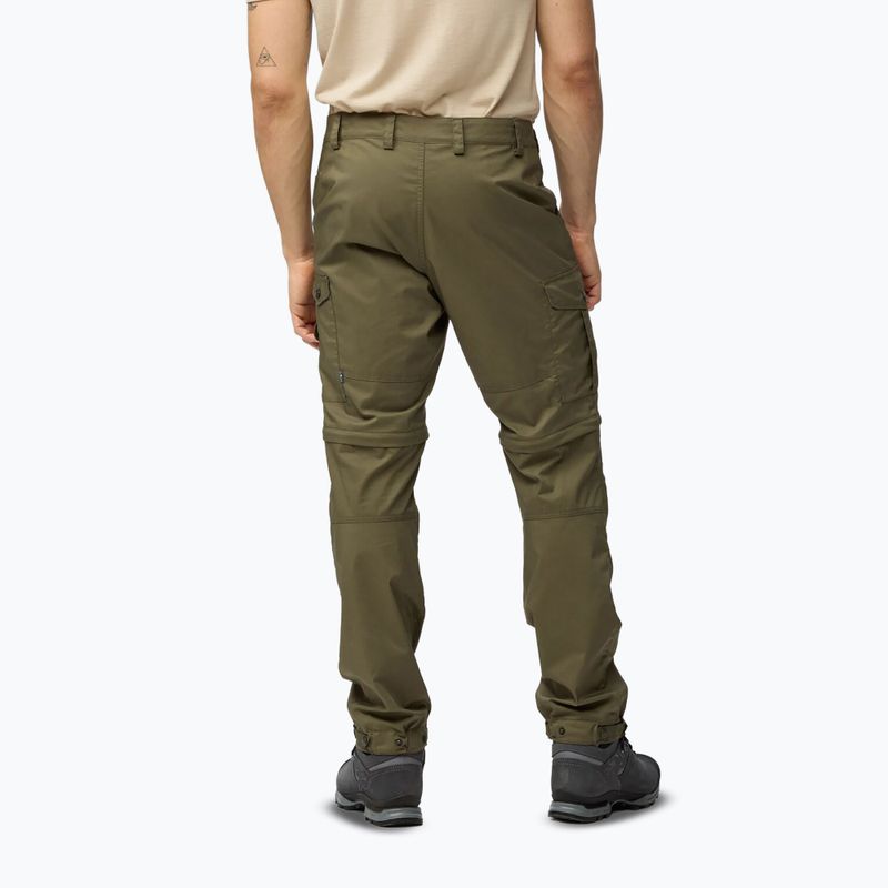 Men's trekking trousers Fjällräven Vidda Pro Lite Zip Off laurel green 3