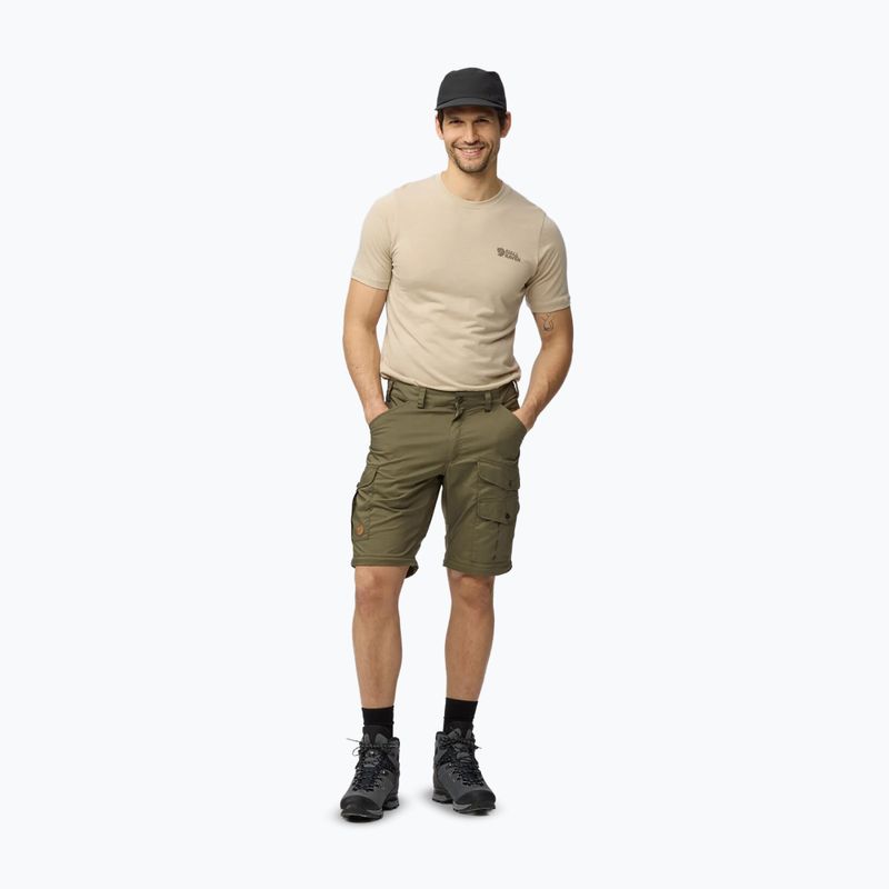 Men's trekking trousers Fjällräven Vidda Pro Lite Zip Off laurel green 4