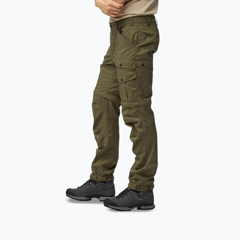 Men's trekking trousers Fjällräven Vidda Pro Lite Zip Off laurel green 5