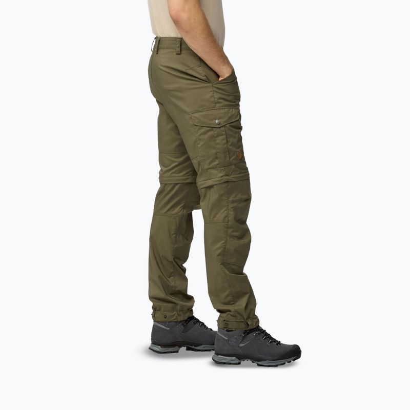 Men's trekking trousers Fjällräven Vidda Pro Lite Zip Off laurel green 6