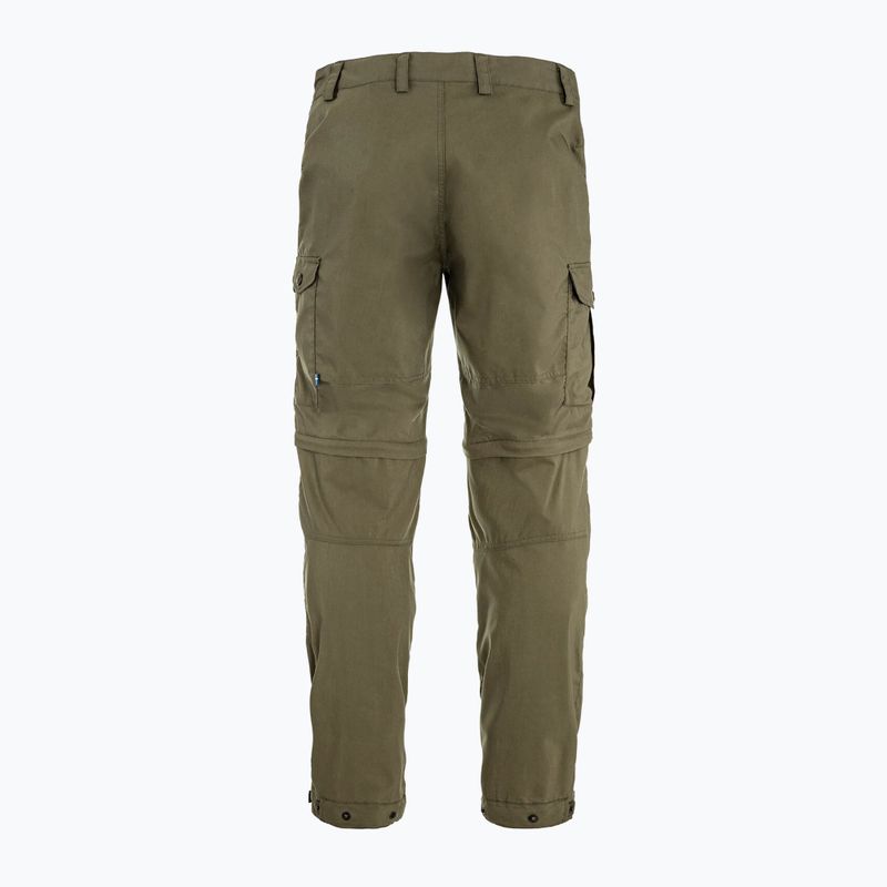 Men's trekking trousers Fjällräven Vidda Pro Lite Zip Off laurel green 15