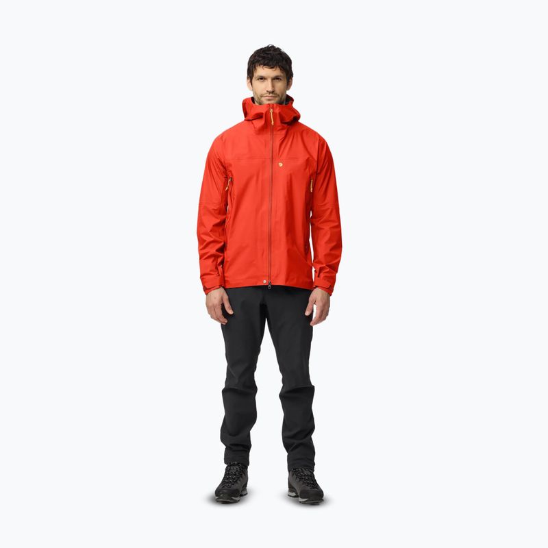 Men's softshell jacket Fjällräven Bergtagen GTX Lite flame orange 2