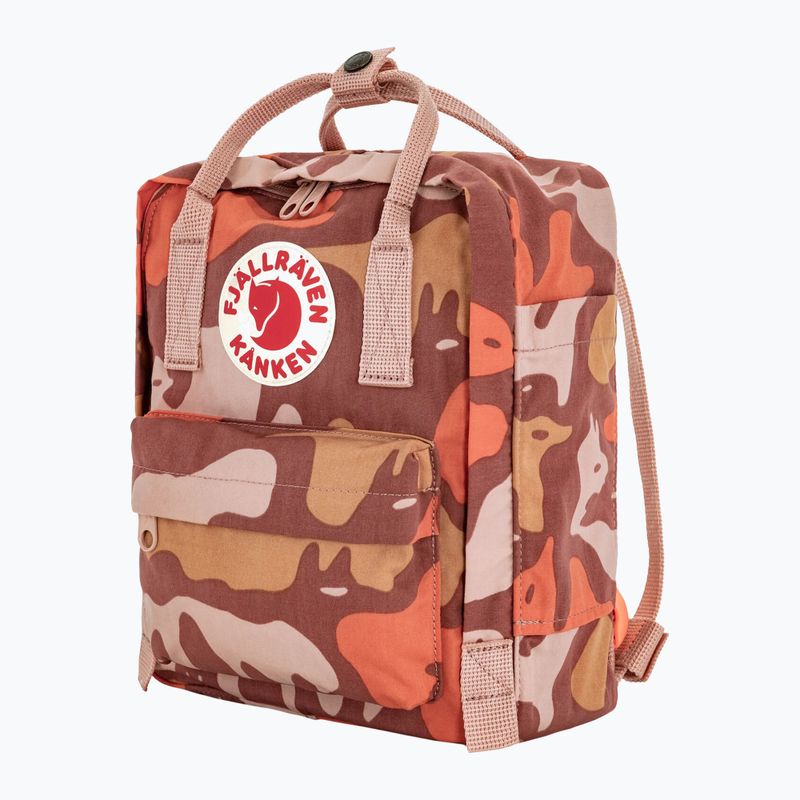 Urban backpack Fjällräven Kanken Graphics Mini 7 l chalkrose/hidden animals 2