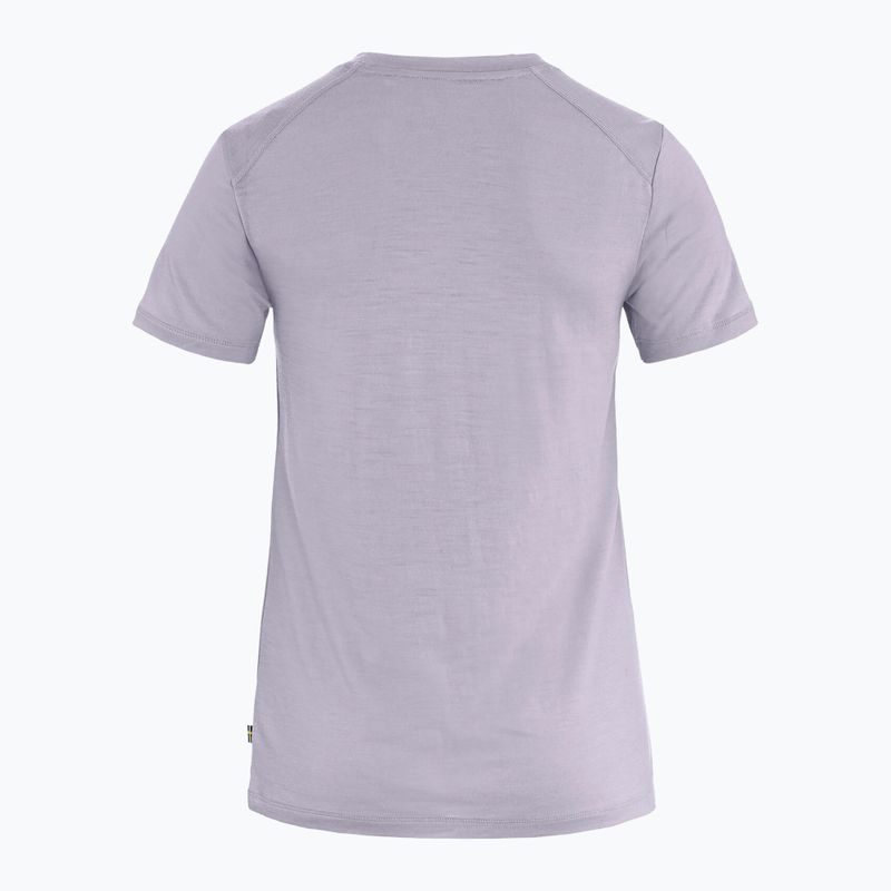 Women's T-shirt Fjällräven Abisko Wool Fox lavender mist/ dark navy 2