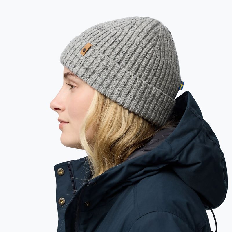 Winter hat Fjällräven Ovik Neps Beanie grey 5