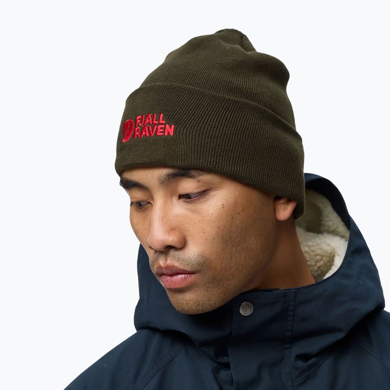 Winter hat Fjällräven Vardag Beanie deep forest 5