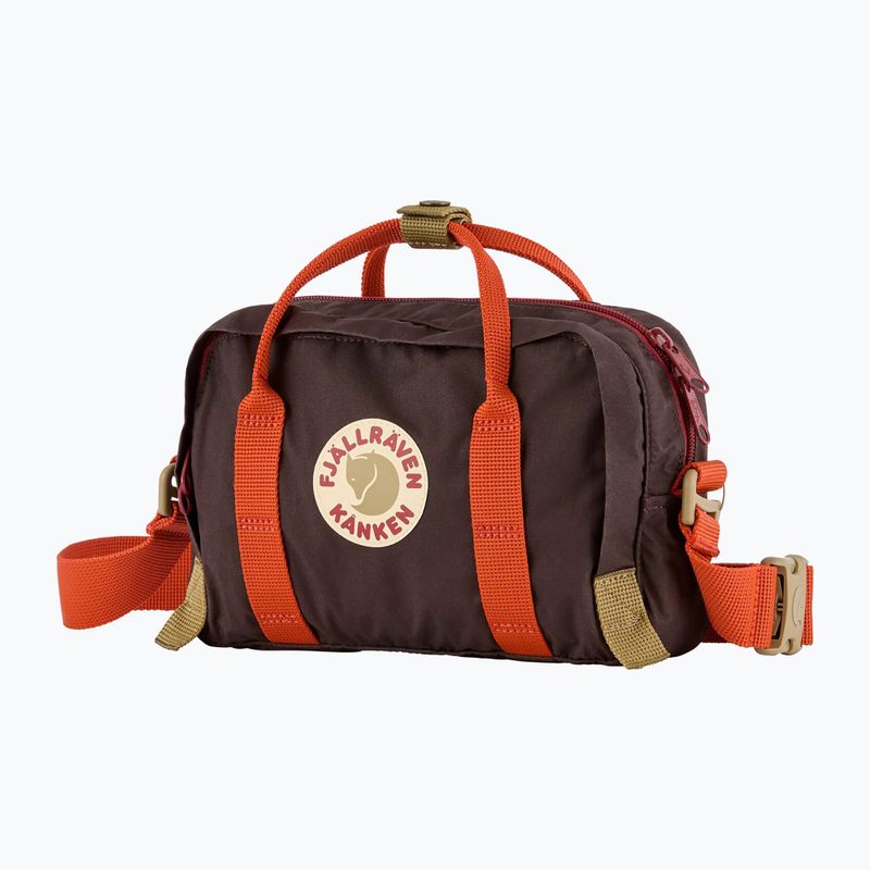 Pouch Fjällräven Kanken Koncept 4 l black oak/rowan red 2